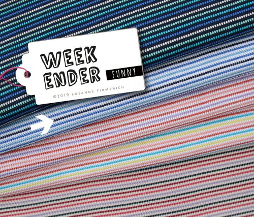 Bio Jacquard Jersey - Funny Knit - Col.02 - Weekender - Hamburger Liebe - Albstoffe